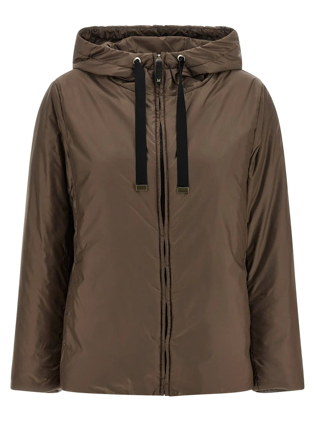 Max Mara Brown Polyester Full-Length Jacket