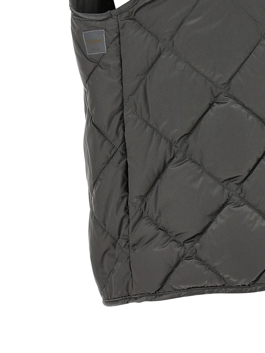 Max Mara Gray Polyamide Sleeveless Jacket
