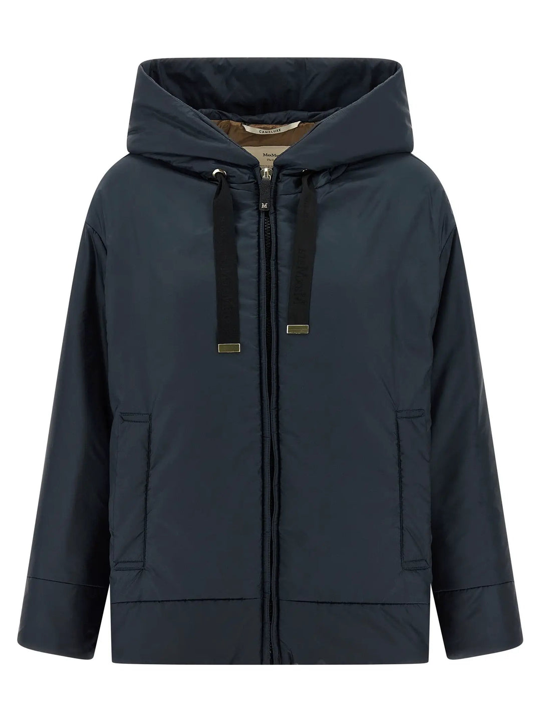 Max Mara Blue Polyester Shell Jacket