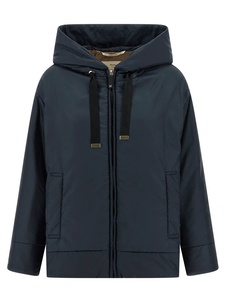 Max Mara Blue Polyester Shell Jacket