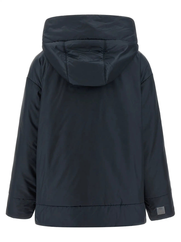 Max Mara Blue Polyester Shell Jacket