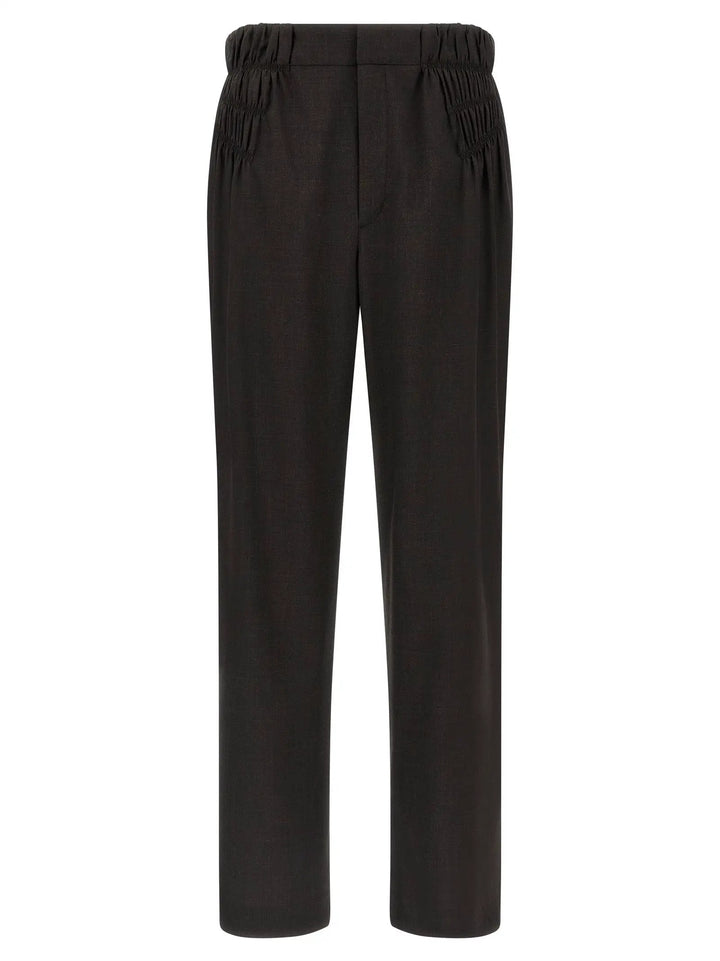 Kiko Kostadinov Brown Virgin Wool Casual Pants