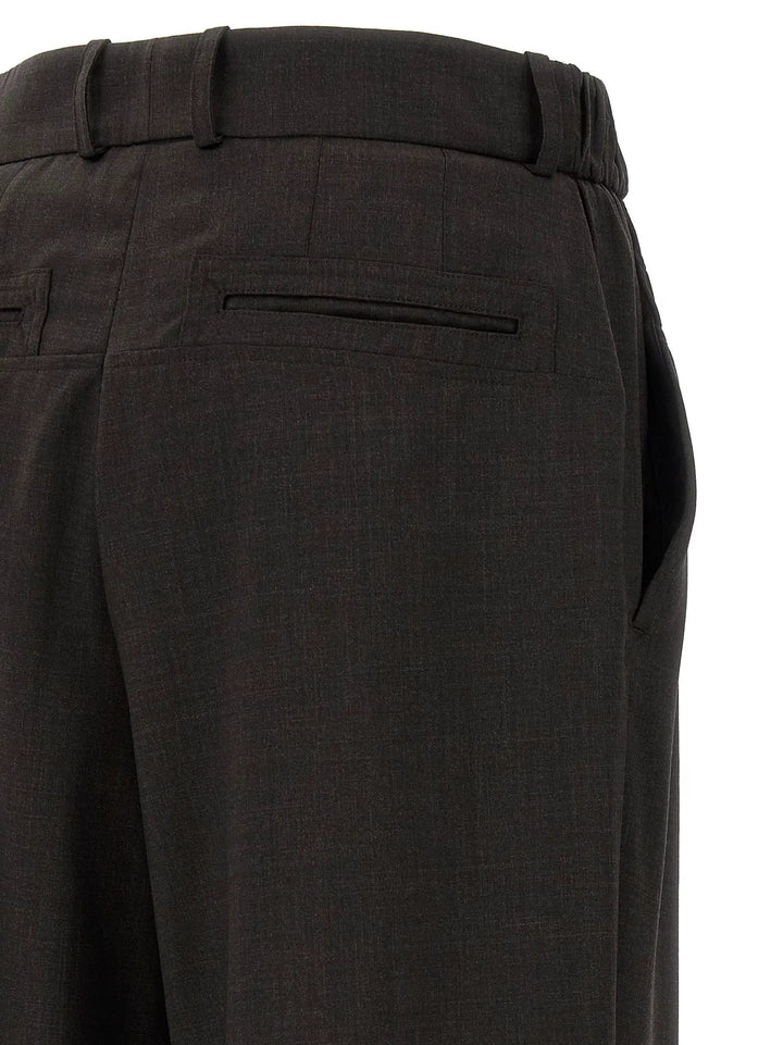 Kiko Kostadinov Brown Virgin Wool Casual Pants