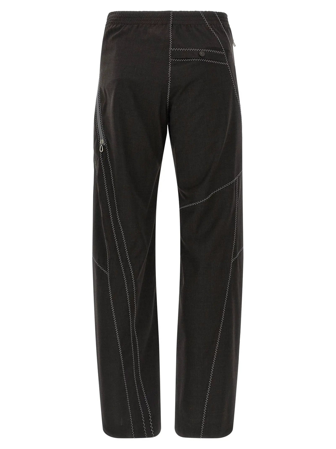 Kiko Kostadinov Brown Virgin Wool Casual Pants
