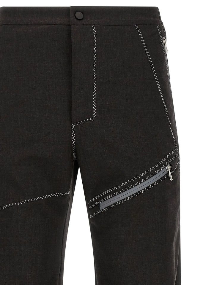 Kiko Kostadinov Brown Virgin Wool Casual Pants