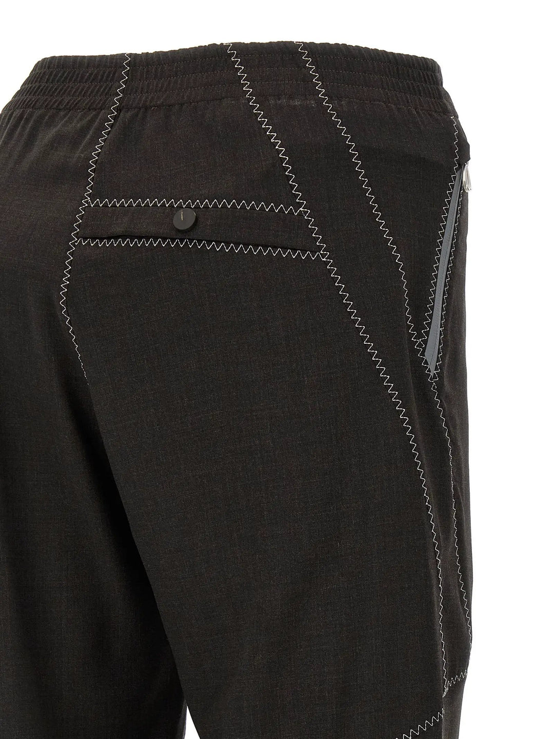 Kiko Kostadinov Brown Virgin Wool Casual Pants