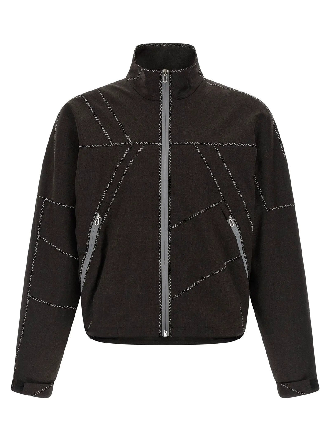 Kiko Kostadinov Brown Virgin Wool Full-Length Jacket