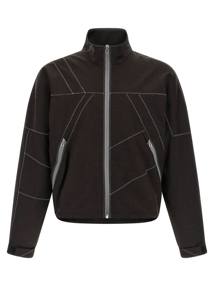 Kiko Kostadinov Brown Virgin Wool Full-Length Jacket