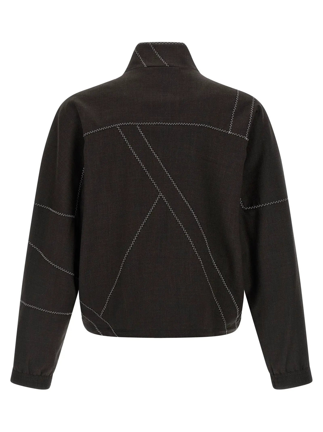 Kiko Kostadinov Brown Virgin Wool Full-Length Jacket