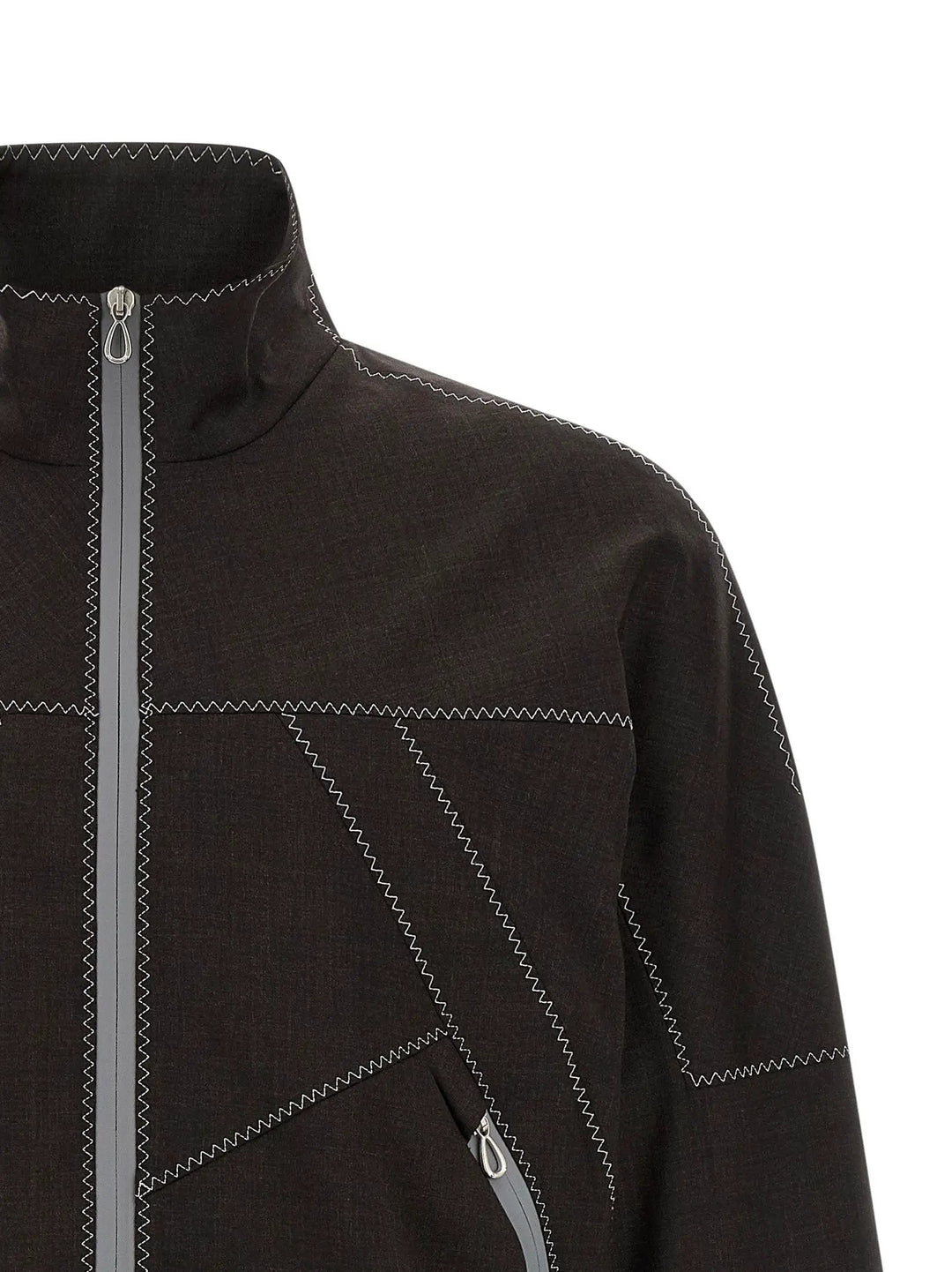 Kiko Kostadinov Brown Virgin Wool Full-Length Jacket