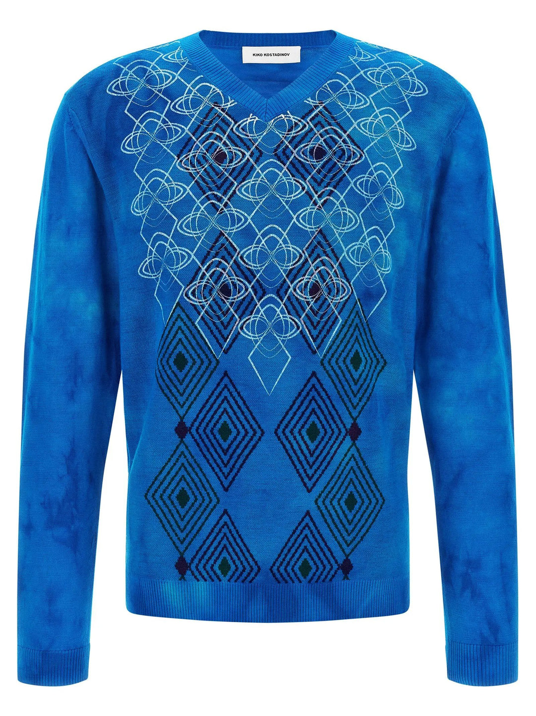 Kiko Kostadinov Blue Wool Cardigan