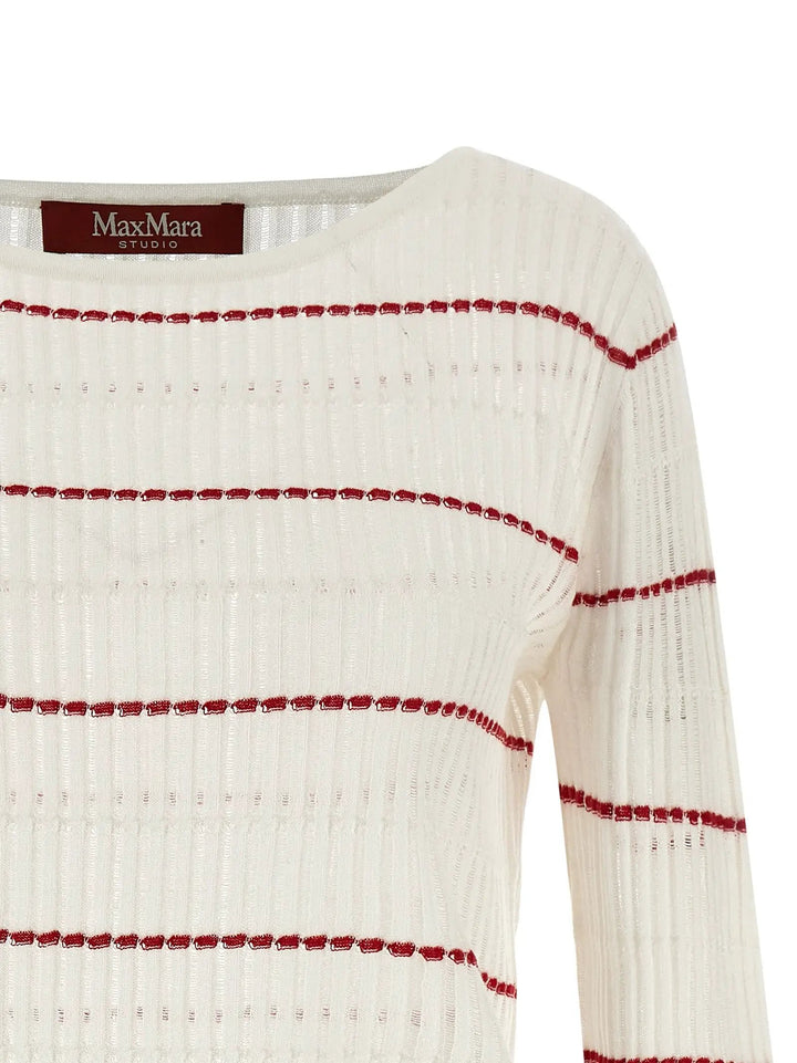 Max Mara White Silk Cardigan