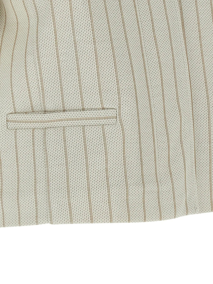 Max Mara Beige Cotton Full-Length Jacket