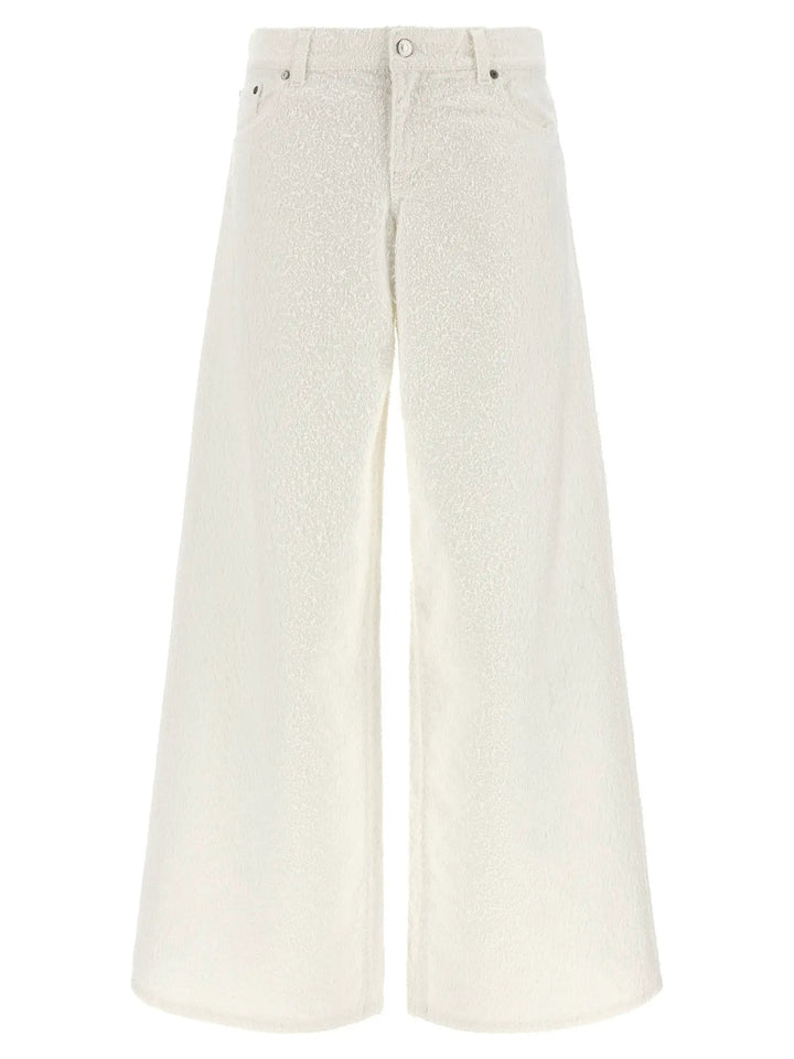 Stella McCartney White Cotton Jeans Denim