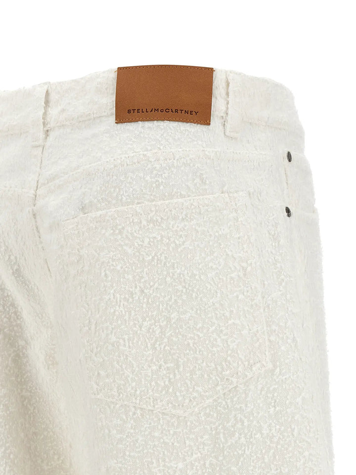 Stella McCartney White Cotton Jeans Denim