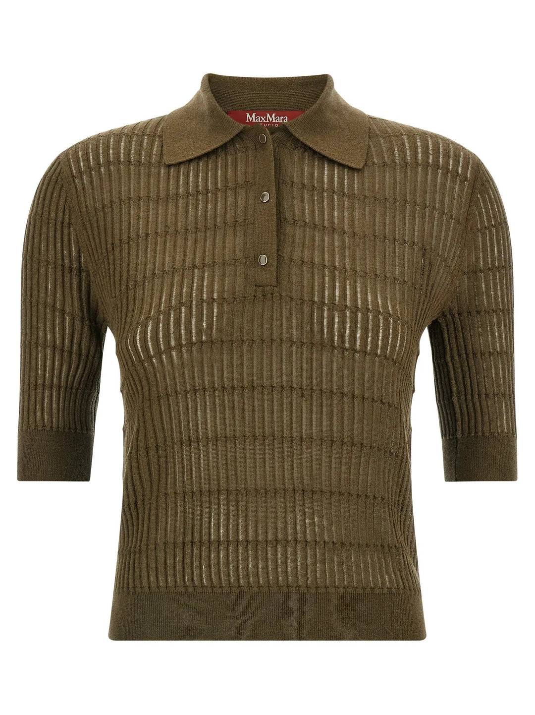Max Mara Bicolor Silk Polo Shirt
