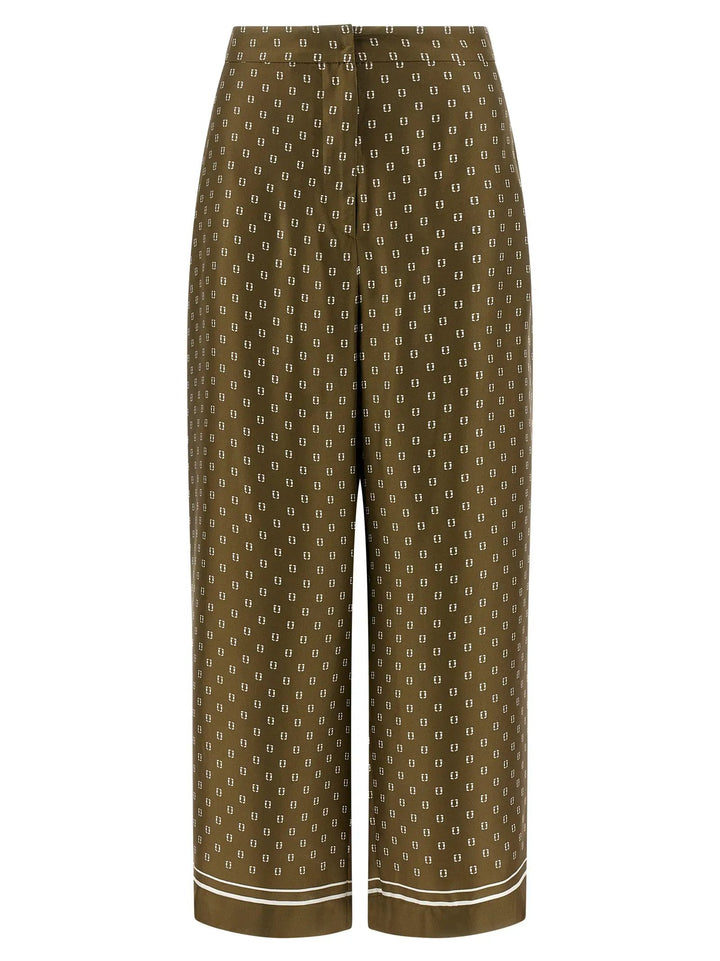 Max Mara Bicolor Silk Casual Pants
