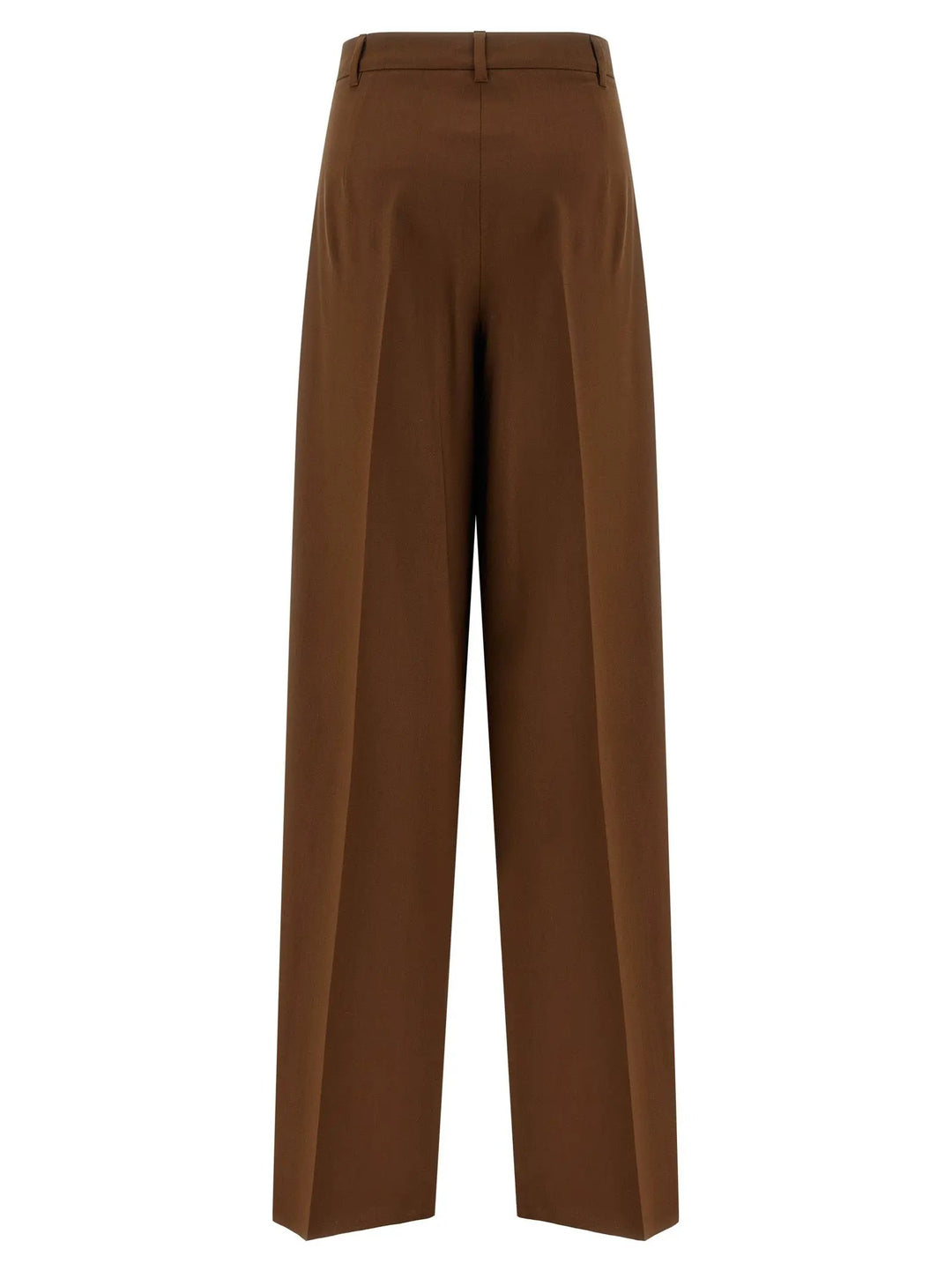 Max Mara Brown Virgin Wool Casual Pants