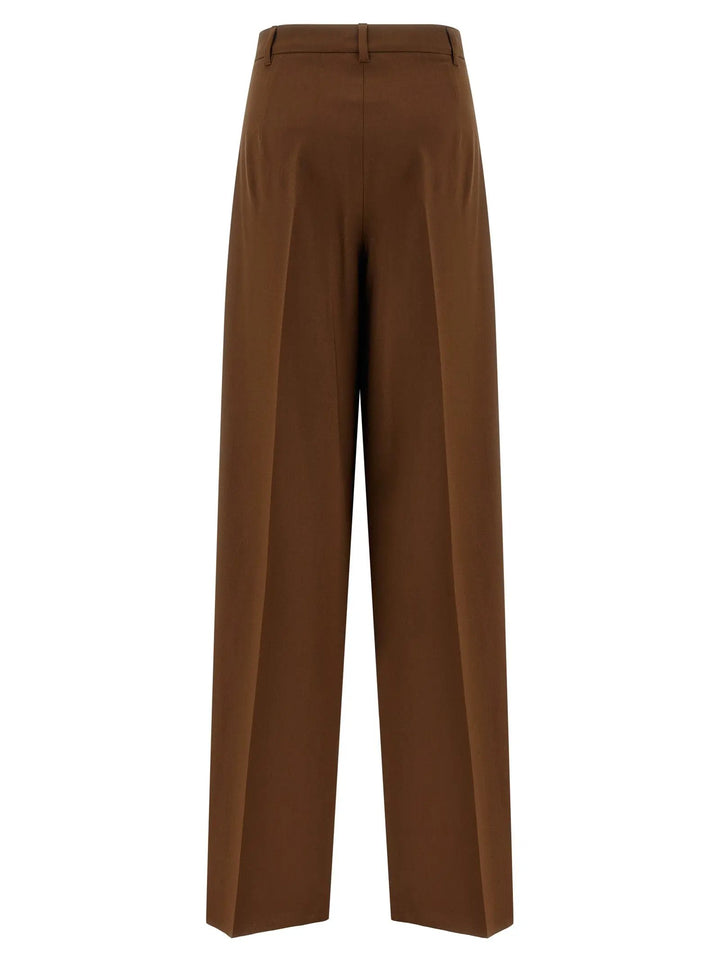 Max Mara Brown Virgin Wool Casual Pants