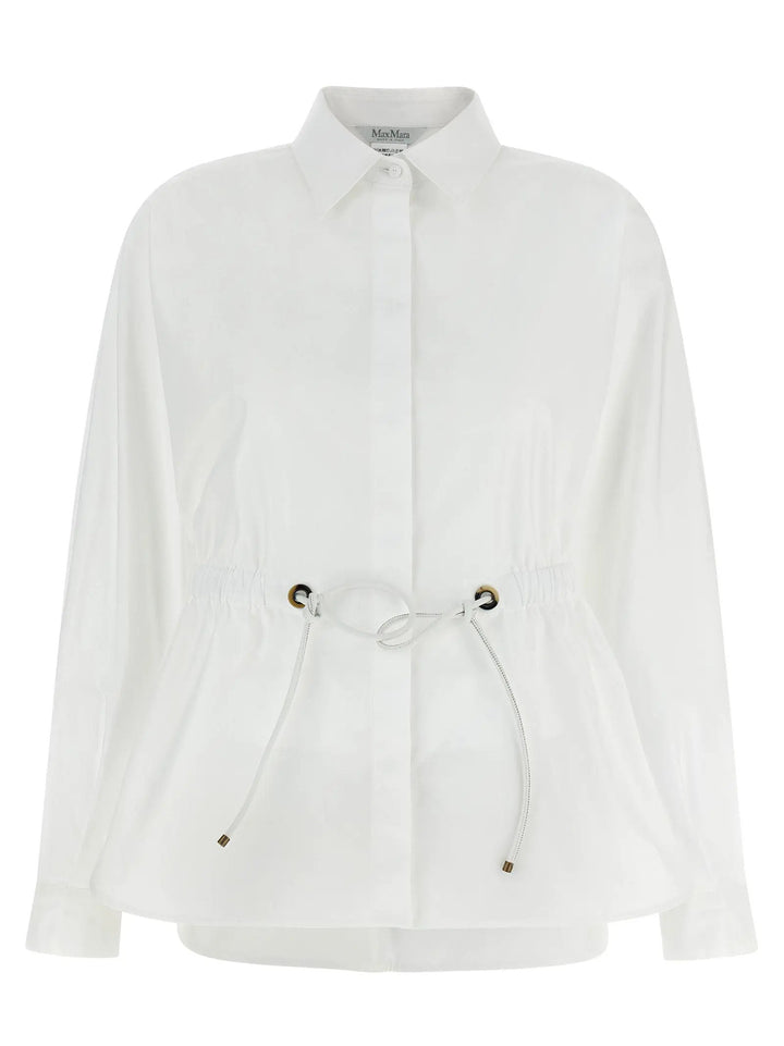 Max Mara White Cotton Blouse