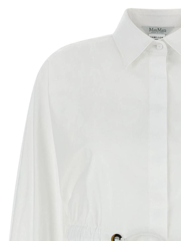 Max Mara White Cotton Blouse