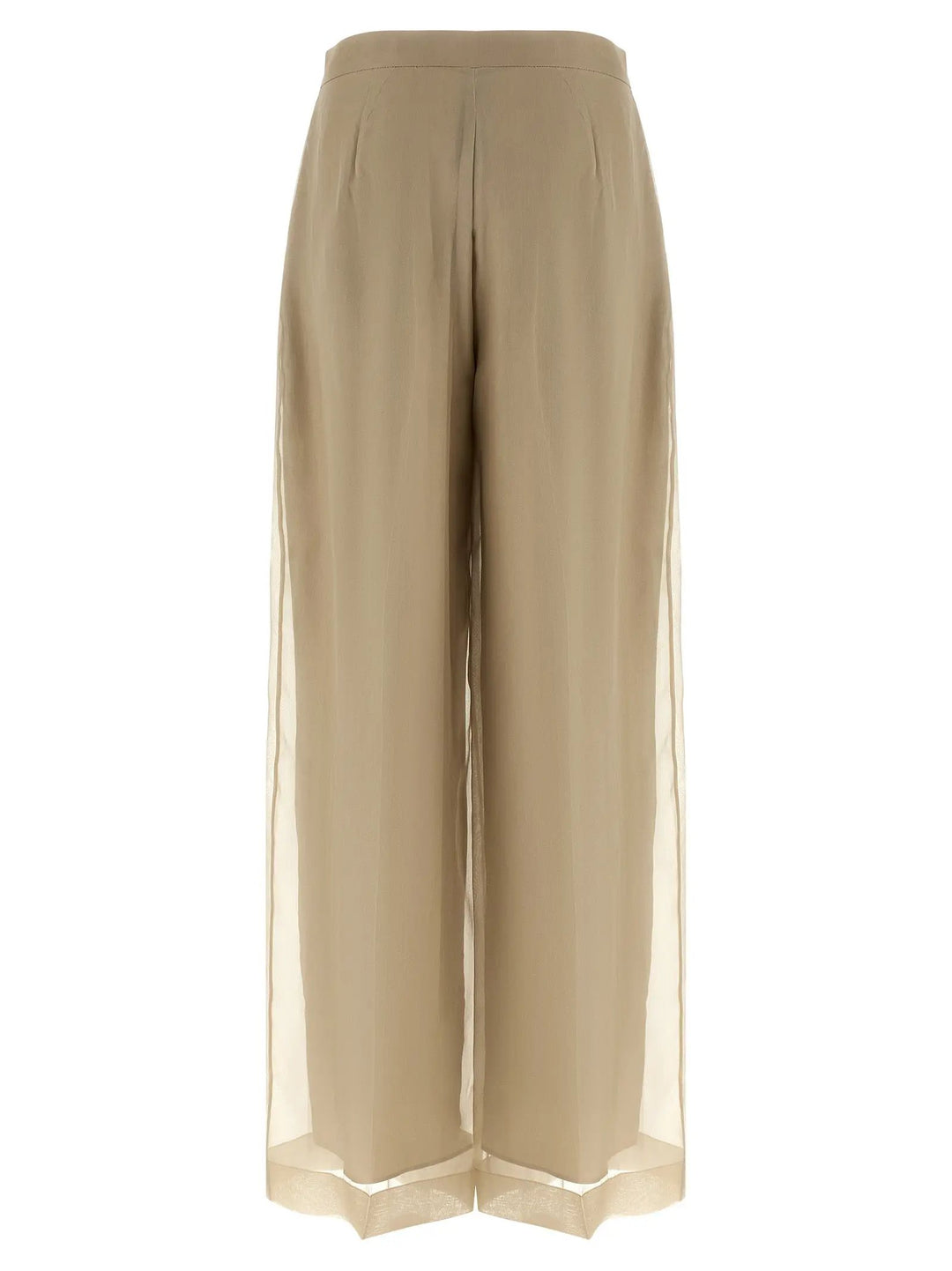 Max Mara Beige Silk Casual Pants