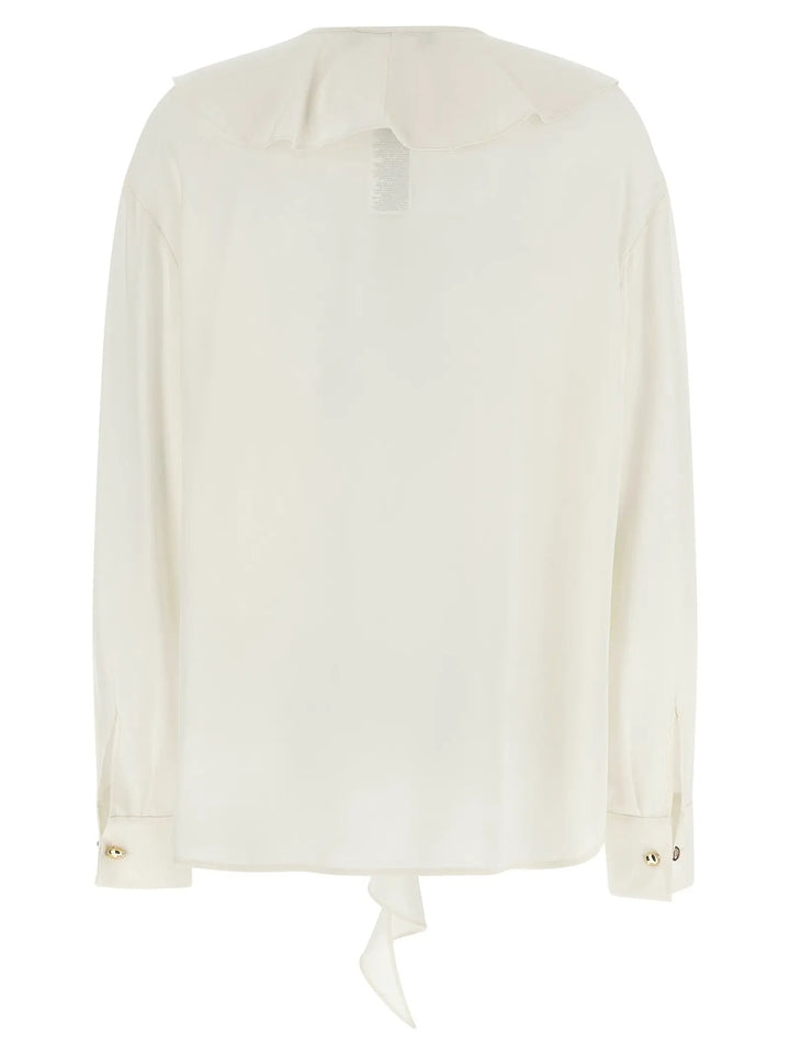 Max Mara White Silk Blouse