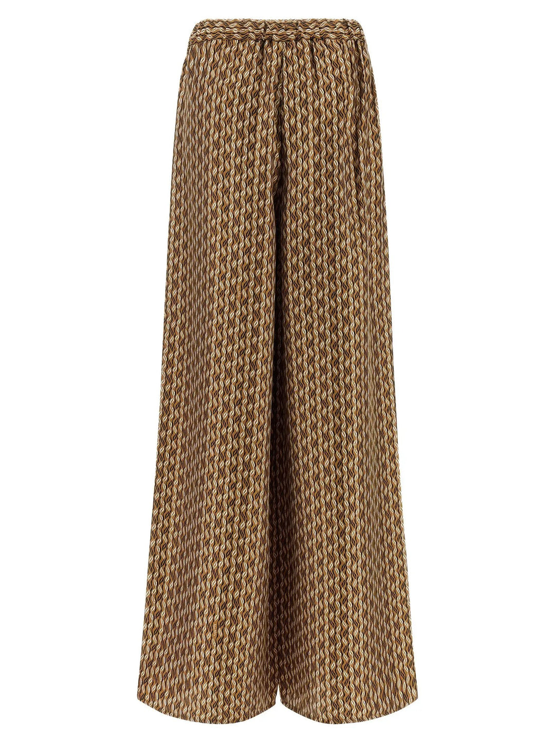 Max Mara Brown Silk Casual Pants