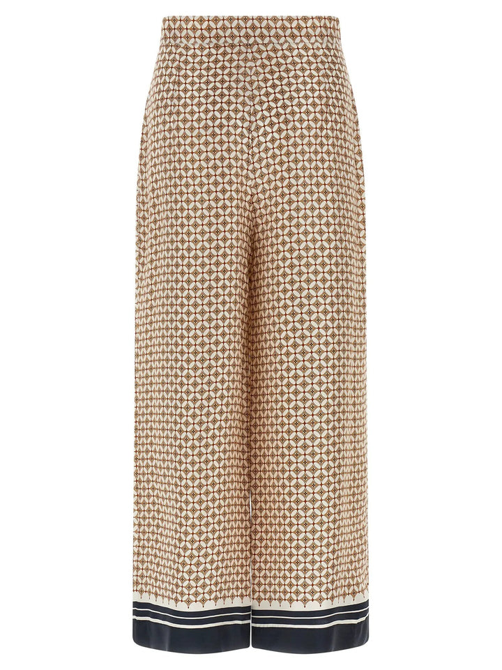 Max Mara Blue Silk Pants