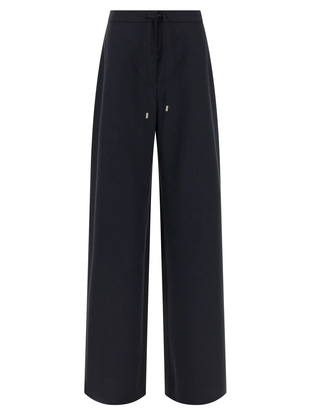Max Mara Blue Virgin Wool Casual Pants