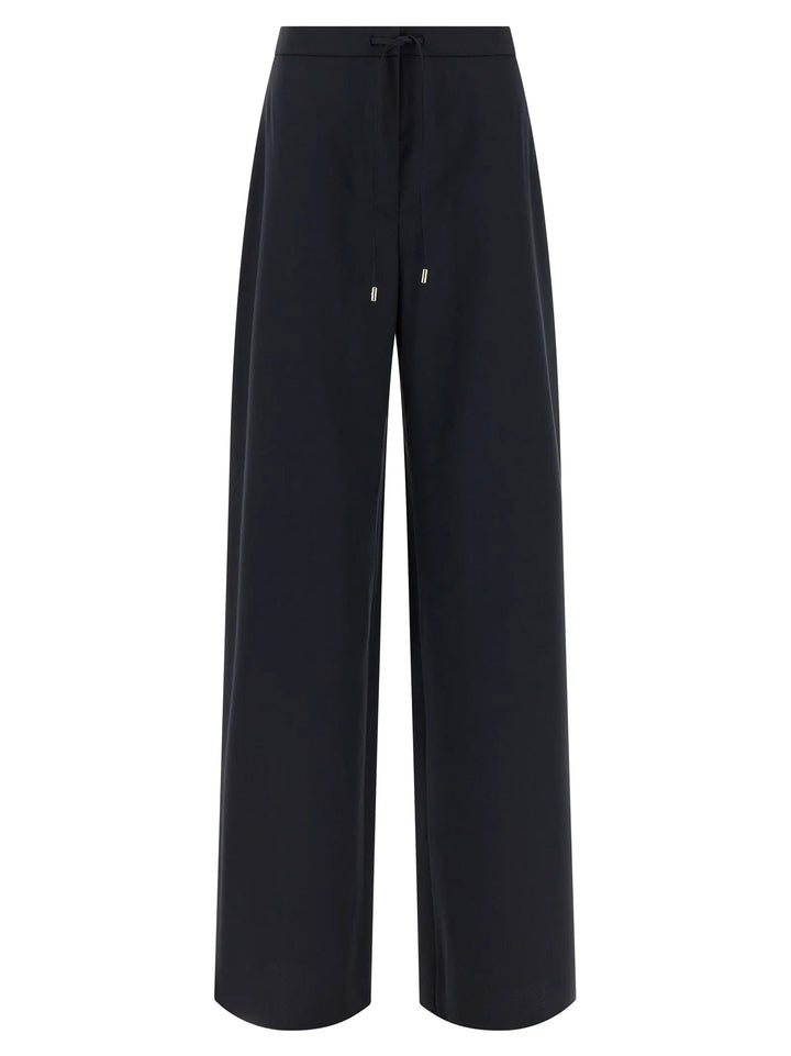 Max Mara Blue Virgin Wool Casual Pants