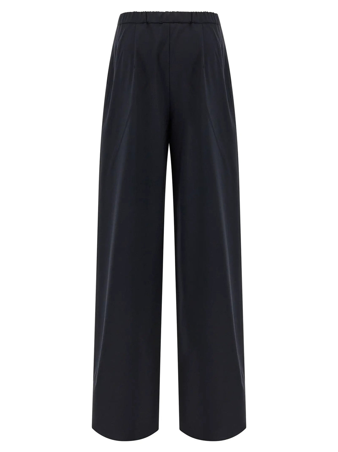 Max Mara Blue Virgin Wool Casual Pants