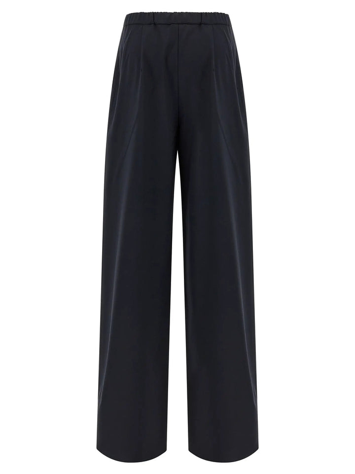 Max Mara Blue Virgin Wool Casual Pants