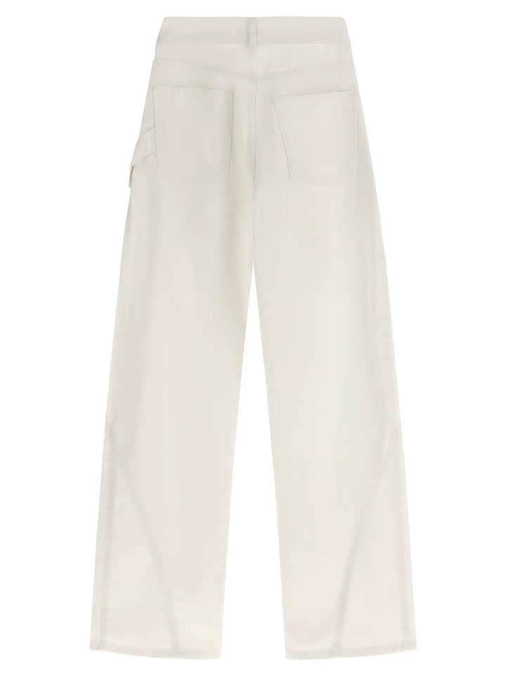 J.W.Anderson White Cotton Jeans Denim
