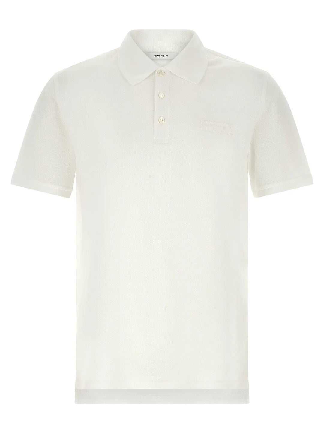 Givenchy White Cotton Polo Shirt