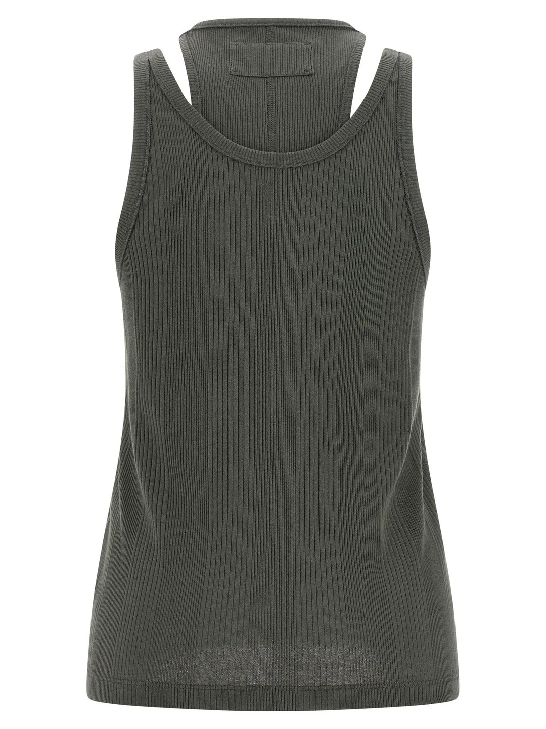 Armarium Gray Cotton Sleeveles T-Shirt