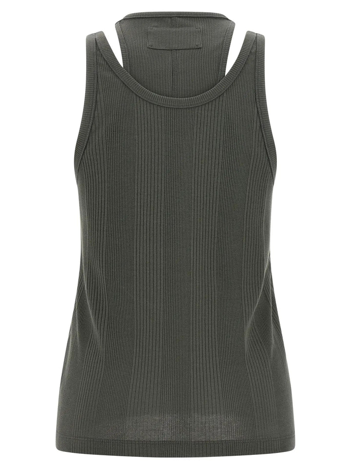 Armarium Gray Cotton Sleeveles T-Shirt