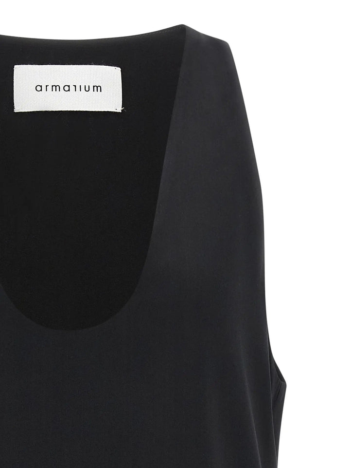Armarium Black Silk Tank Tops