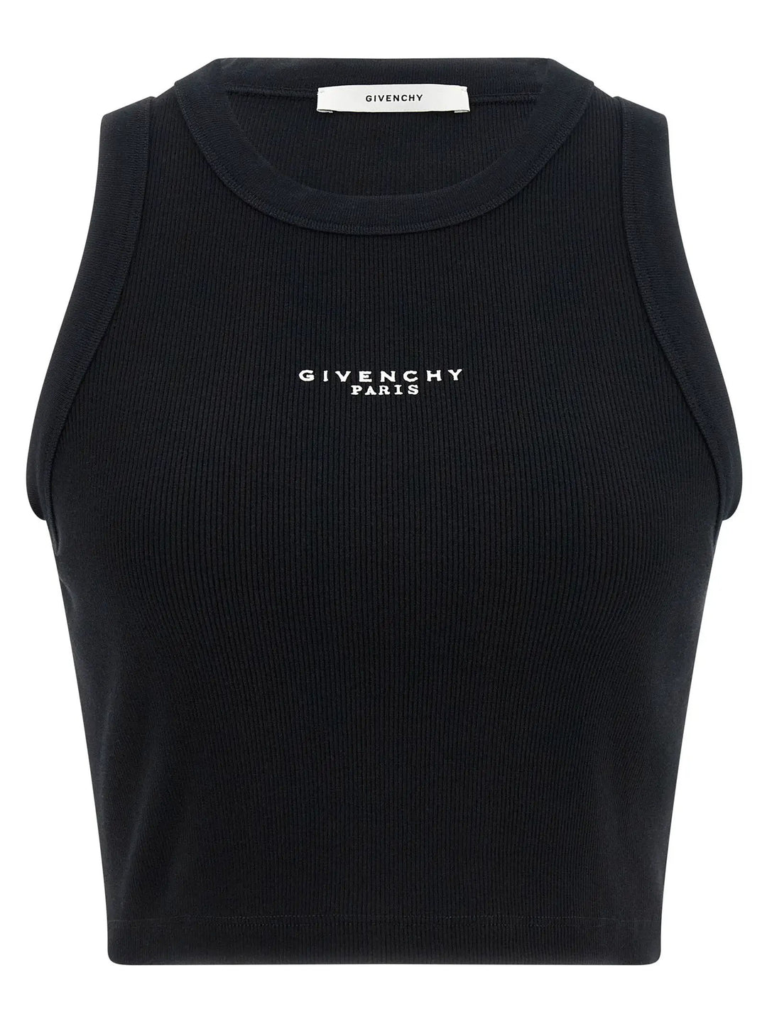 Givenchy Black Cotton Sleeveles T-Shirt