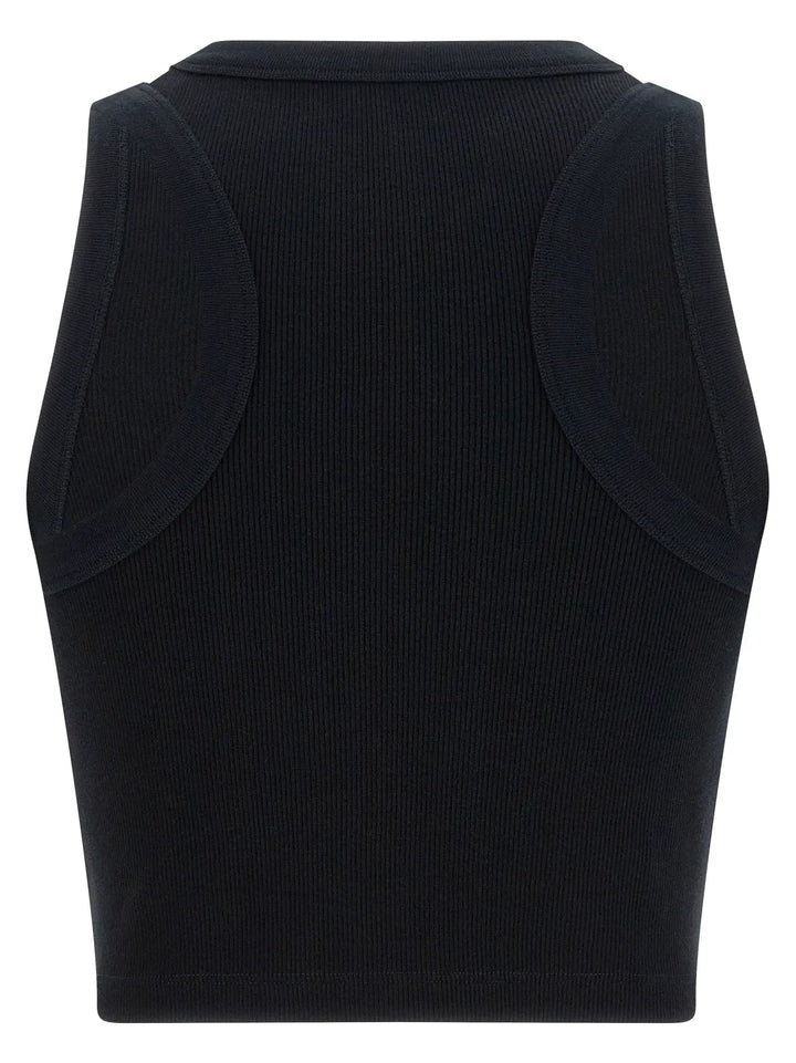 Givenchy Black Cotton Sleeveles T-Shirt
