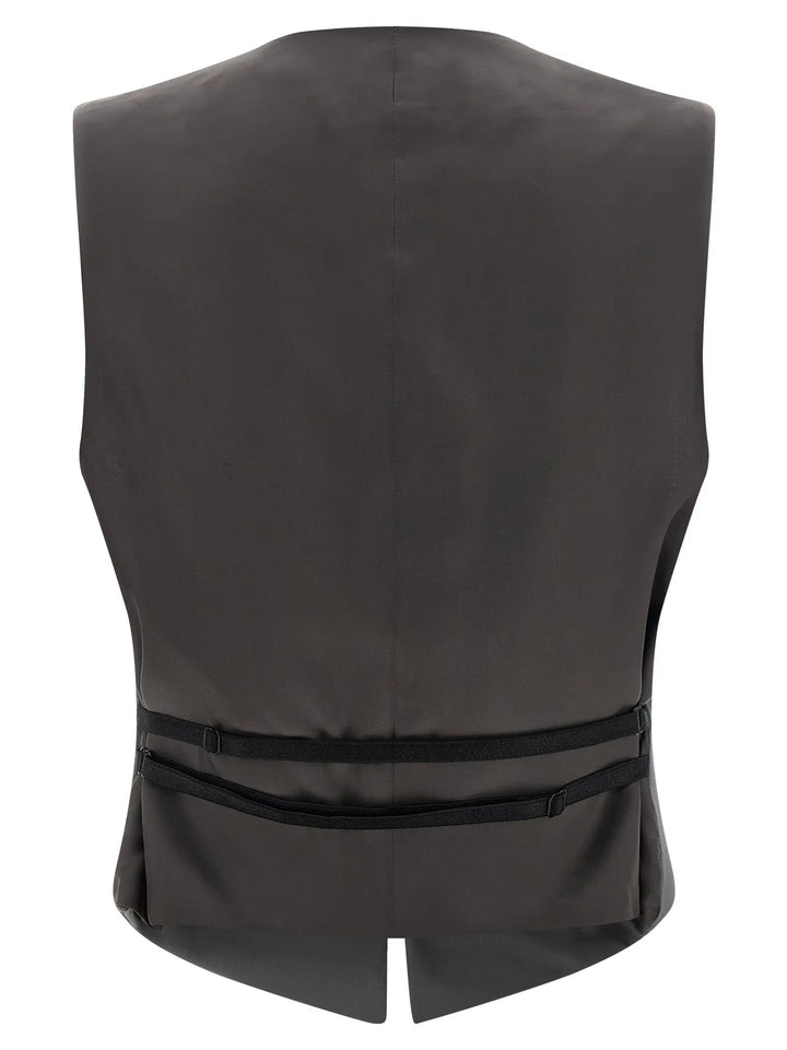 Armarium Gray Virgin Wool Sleeveless Jacket