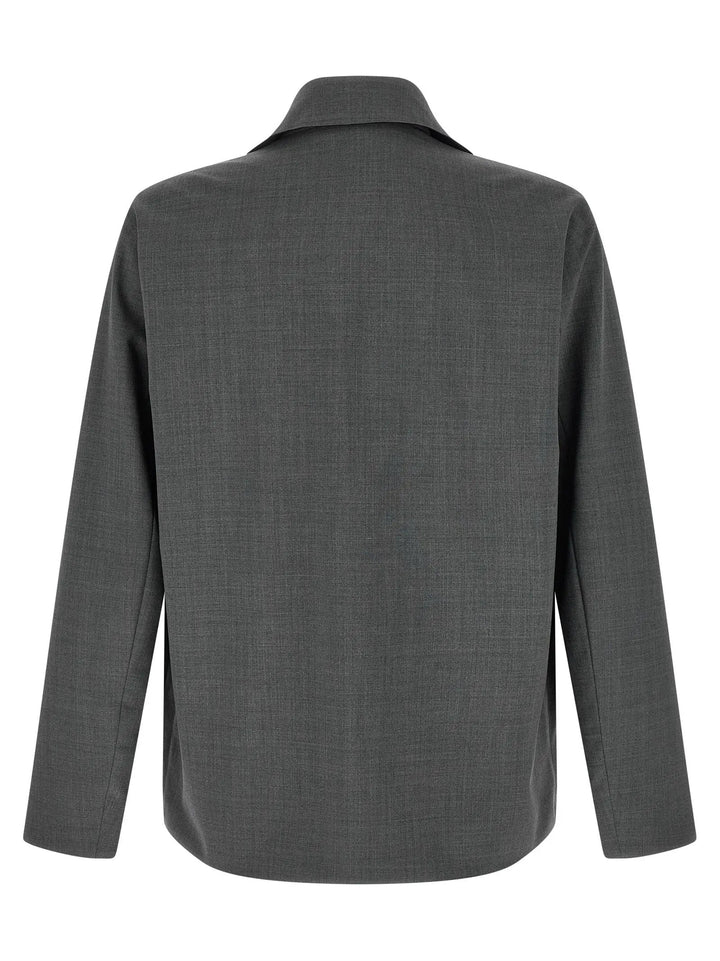 Herno Gray Polyester Full-Length Jacket