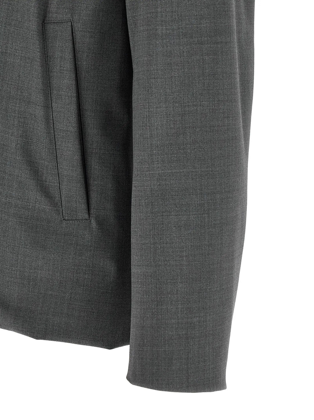 Herno Gray Polyester Full-Length Jacket