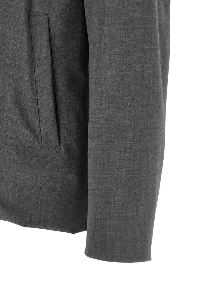 Herno Gray Polyester Full-Length Jacket