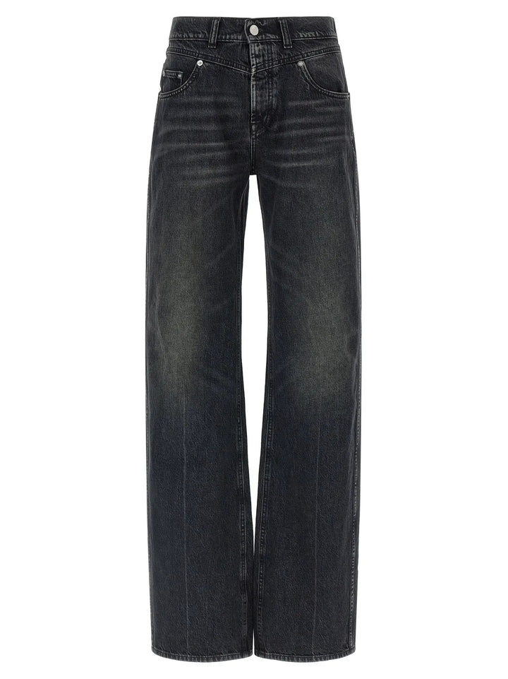 Armarium Black Cotton Straight-Leg Jeans
