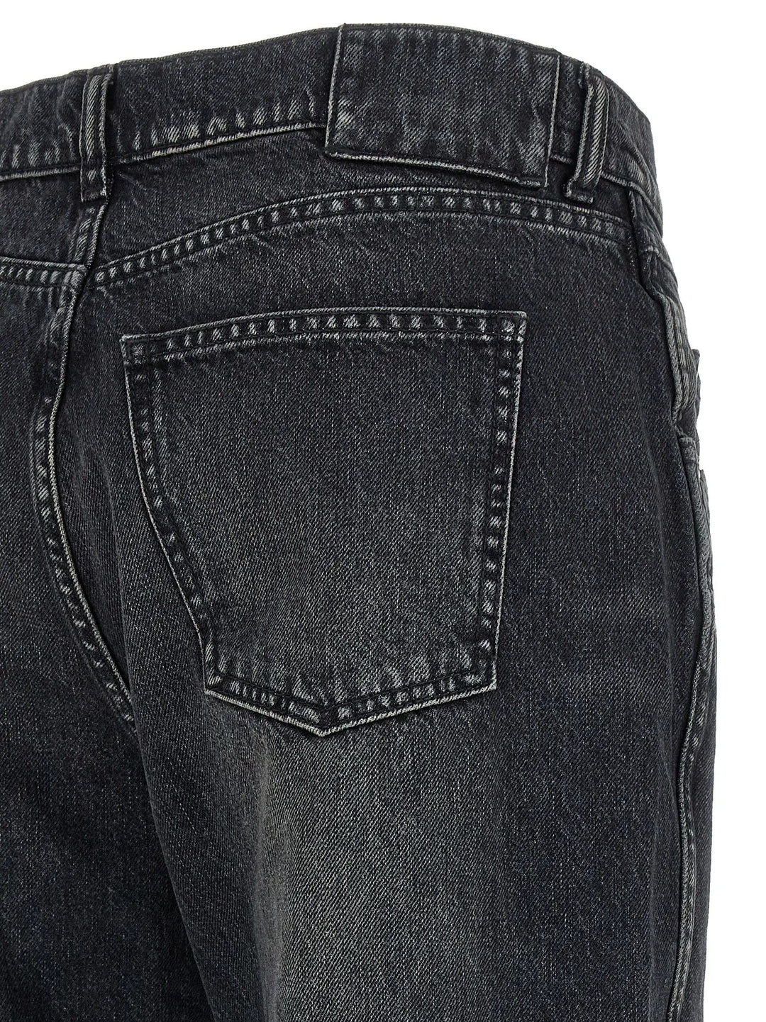 Armarium Black Cotton Straight-Leg Jeans