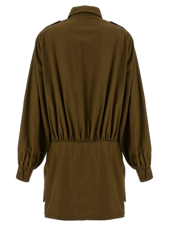 7 For All Mankind Brown Cotton Short Dress