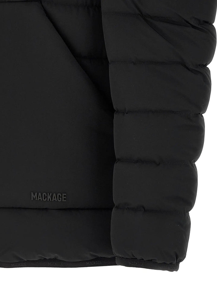 Mackage Black Nylon Full-Length Jacket