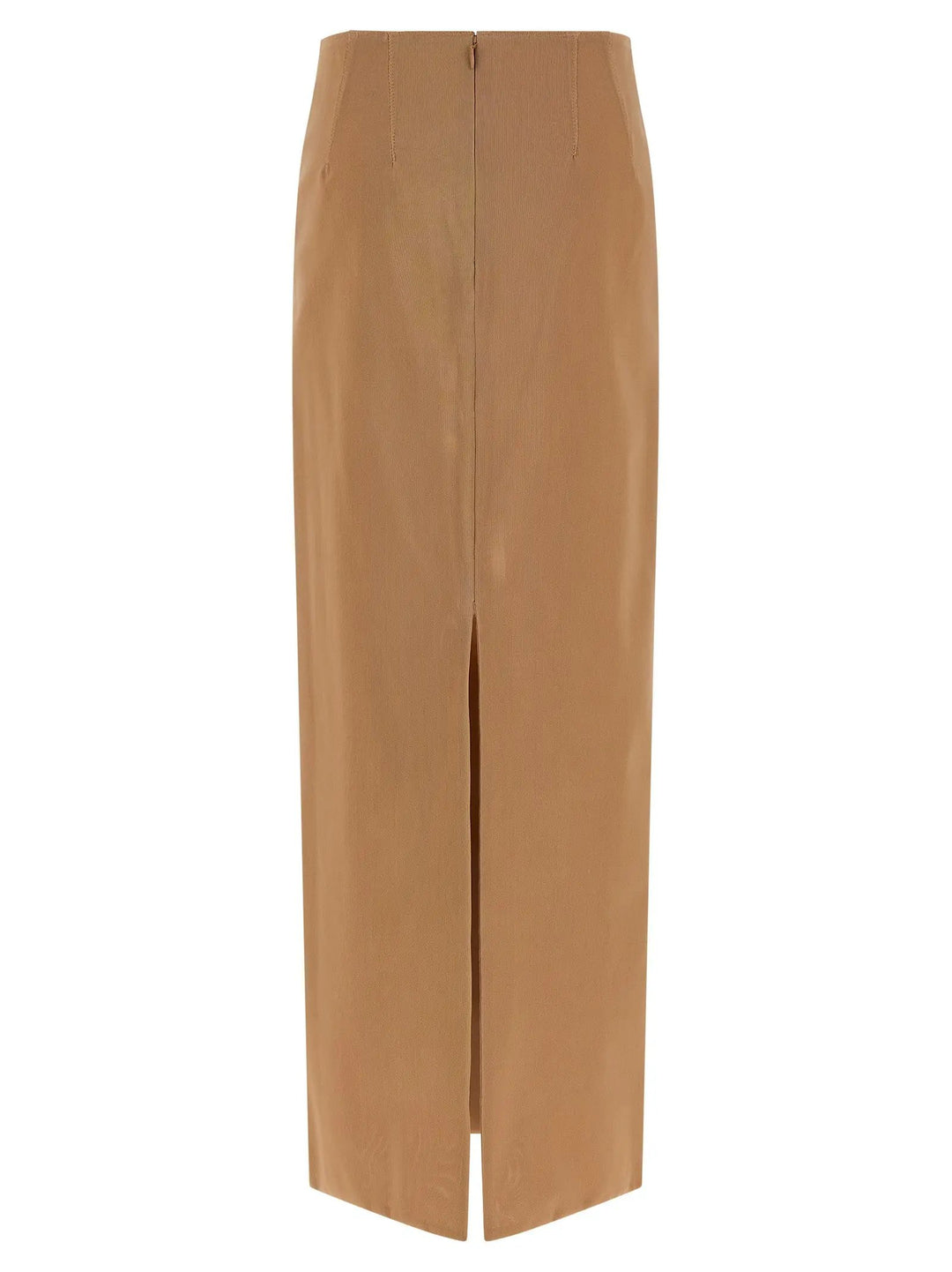Armarium Beige Polyamide Midi Skirt