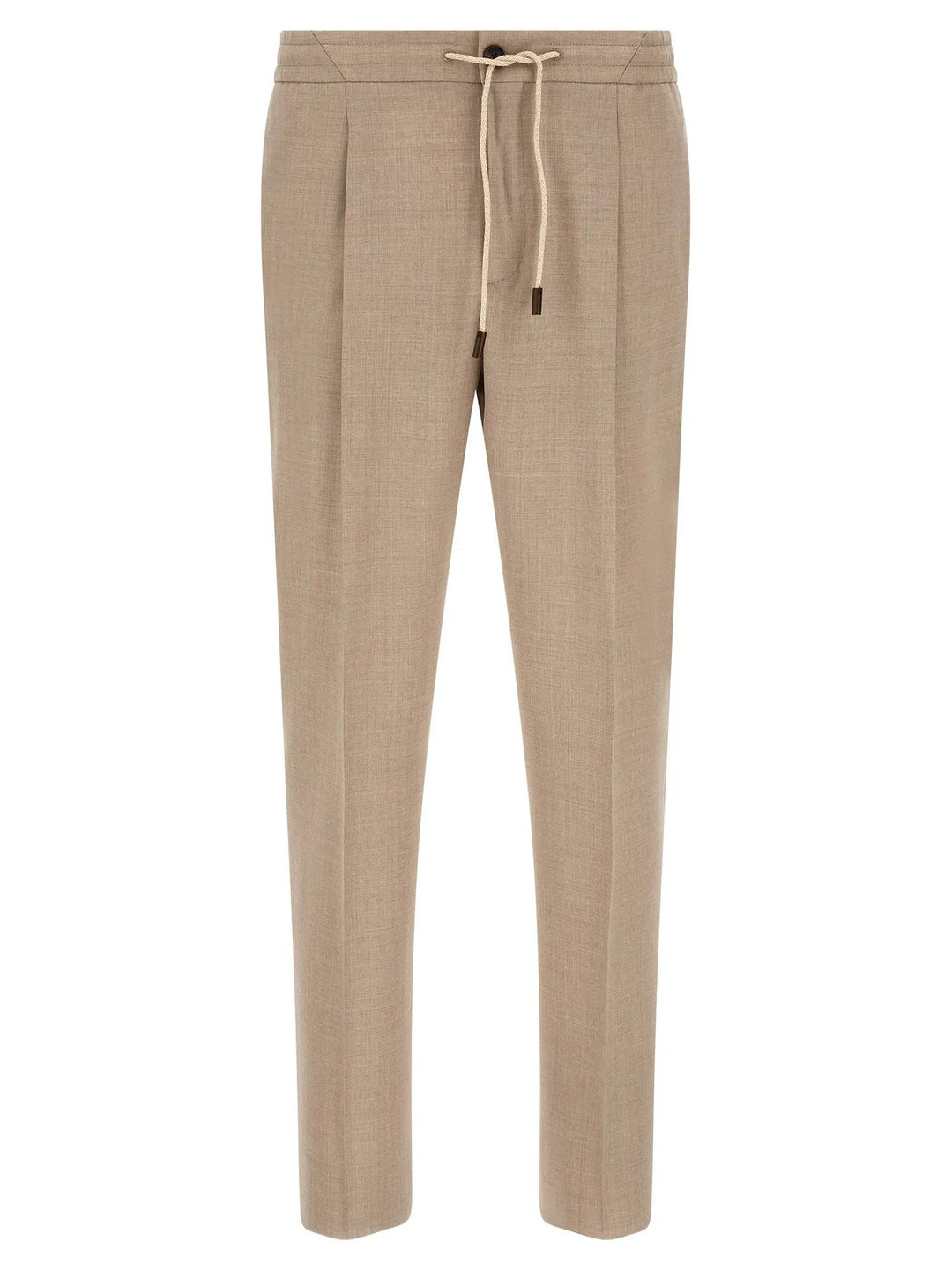 Incotex Beige Virgin Wool Casual Pants